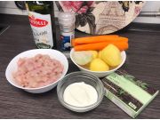 Диетическая куриная запеканка с картофелем